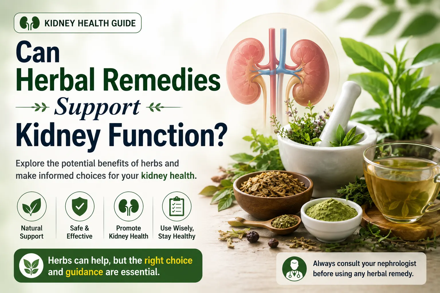 Can Herbal Remedies Support Kidney Function?